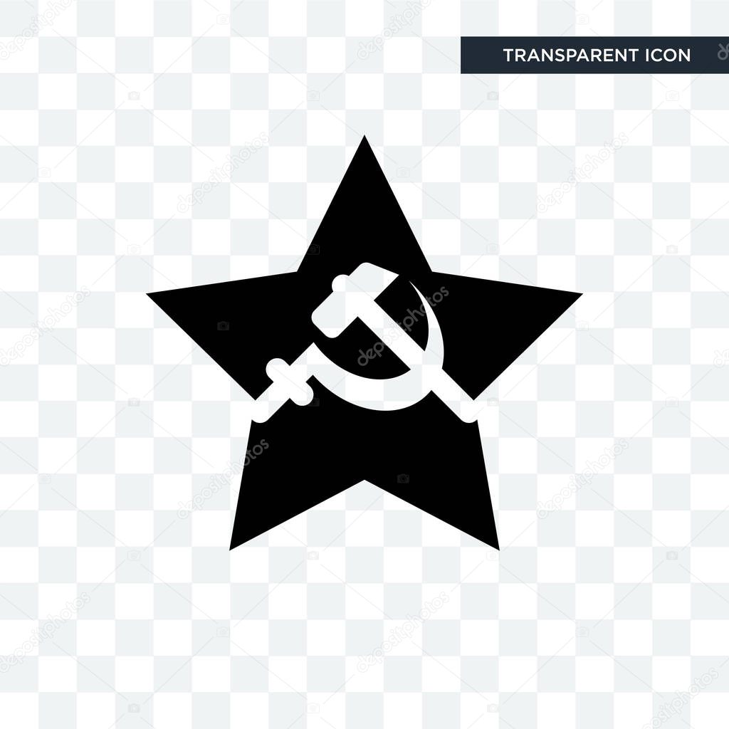 comunist vector icon isolated on transparent background, comunis