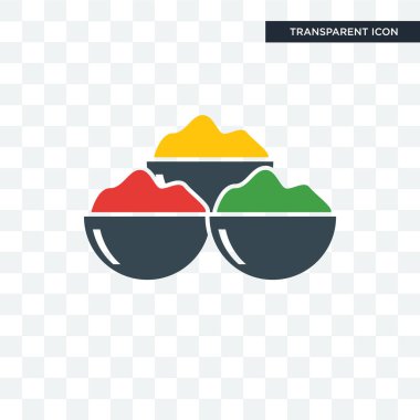 saydam arka plan üzerinde baharat logo izole baharat vektör simgesi