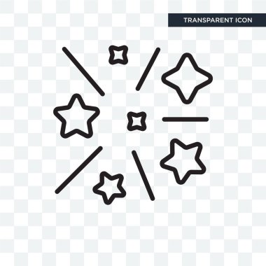 Saydam arka plan üzerinde Magic logo izole sihirli vektör simgesi