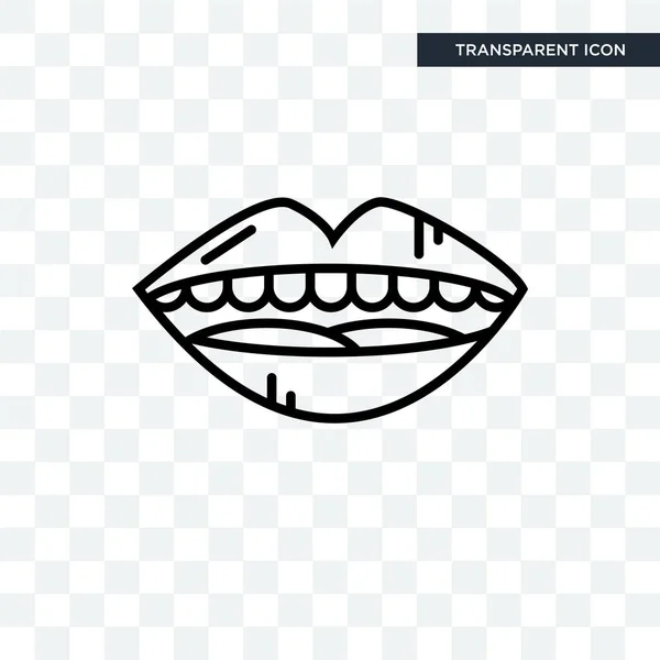 Mouth Open vector icon isolated on transparent background, Mouth Stock Image Everypixel