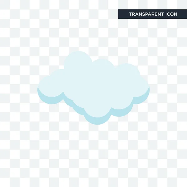 Cloude vektorové ikony izolované na průhledné pozadí, Cloude lo — Stockový vektor
