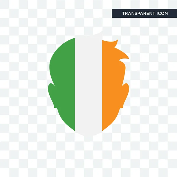 アイルランド ベクトルのアイコンが透明な背景、アイルランドの分離 — ストックベクタ
