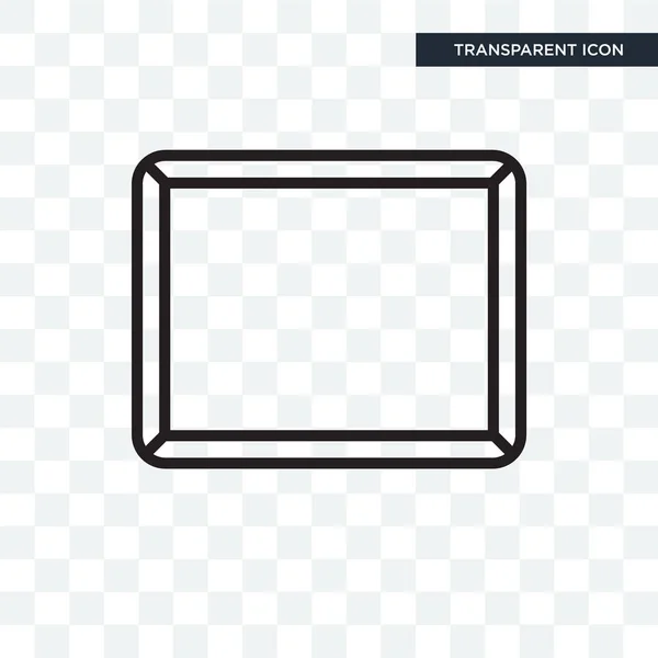 Frame vector pictogram geïsoleerd op transparante achtergrond, Frame logo — Stockvector