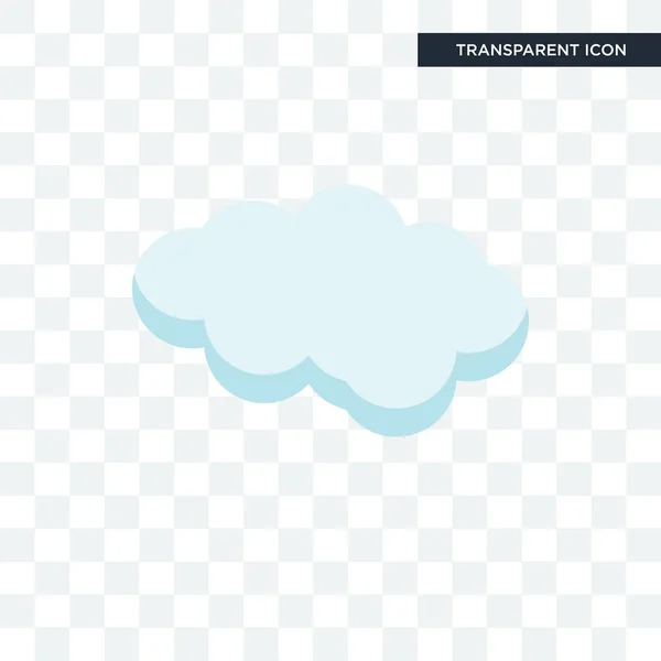 Cloude vector icono aislado sobre fondo transparente, Cloude lo — Archivo Imágenes Vectoriales