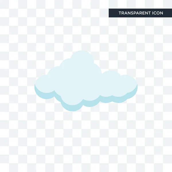 Saydam arka plan üzerinde Cloude lo izole Cloude vektör simgesi — Stok Vektör