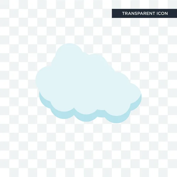 Cloude vektor ikonen isolerad på transparent bakgrund, Cloude lo — Stock vektor
