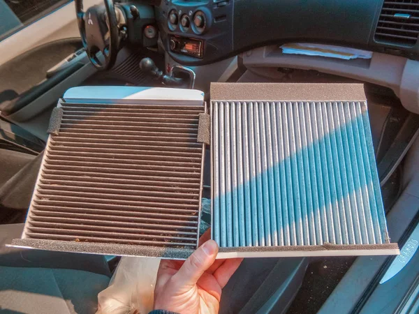 Removing Unpleasant Breaths Air Conditioner Car — Stock Photo, Image