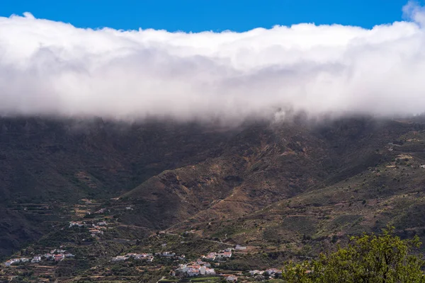Wolken Über Tejeda Gran Canaria Kanarische Inseln Spanien — Stockfoto