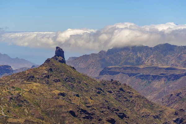 Profil Roque de Bentayga, Gran Canaria, Kanarya Adaları, İspanya