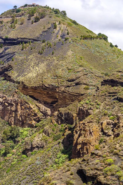 Vista Sul Cratere Bandama Gran Canaria Isole Canarie Spagna — Foto Stock