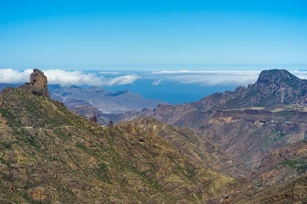 Profil Roque de Bentayga, Gran Canaria, Kanarya Adaları, İspanya