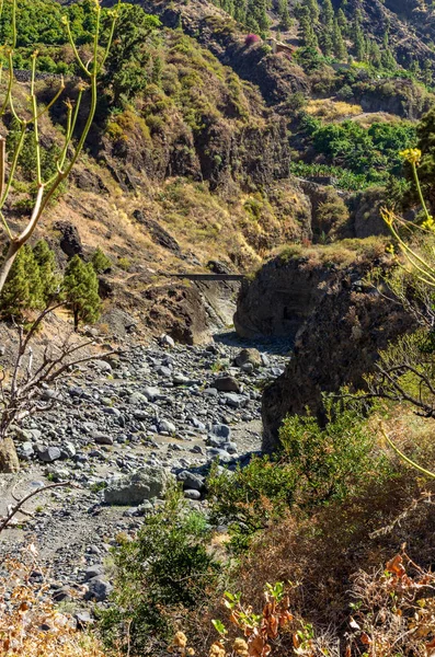 Canyon of fear, Barranco de las Angustias, on La Palma, Canary islands, Spain