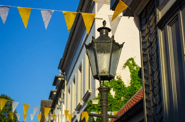 Essen, Almanya ev cephe önünde eski fener