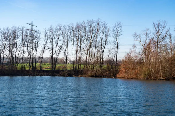 Blick Über Einen See Bochum Deutschland — Stockfoto