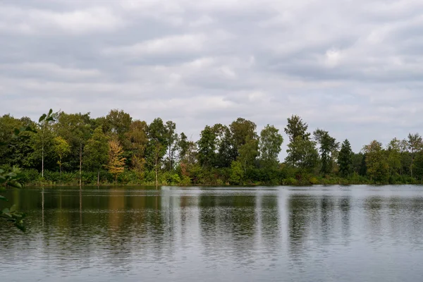 Vista Sobre Lago Heide Bottrop Alemanha — Fotografia de Stock