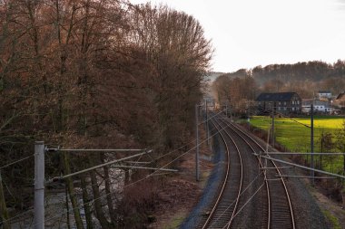 Demiryolları deilbach Vadisi boyunca Deilbach, Essen, Almanya
