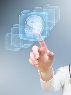 El iterek fütüristik MRI düğmesi