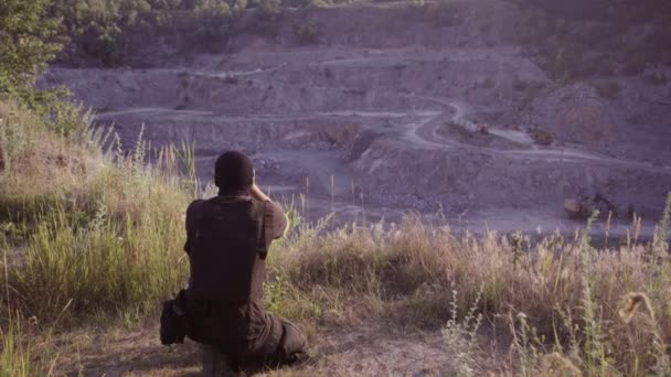 The security guard protects the quarry, inspects the territory