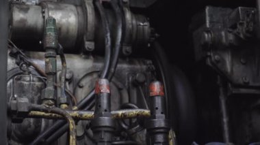 Hareketli parçaları lokomotif motoru