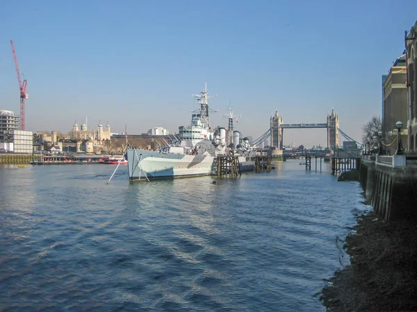 London 2013 View Banks River Thames Central London Buildings Boats Royalty Free Stock Photos