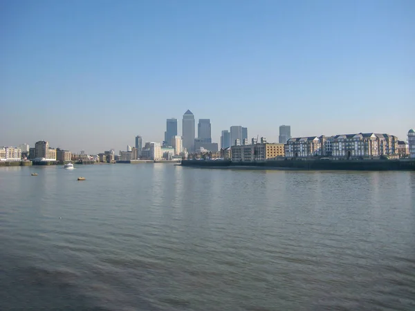 Londres Inglaterra Reino Unido 2013 Vista Das Margens Rio Tâmisa — Fotografia de Stock