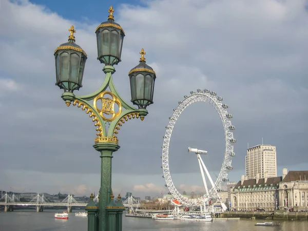 Londres Inglaterra Reino Unido 2013 Posto Luz Vitoriano Clássico Detalhado — Fotografia de Stock