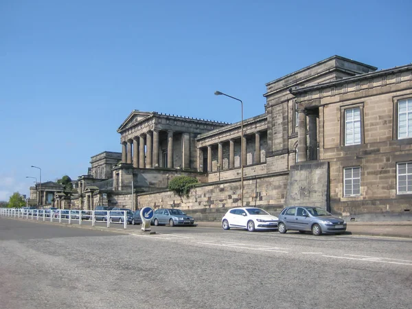 Edinburgh Scotland 2014 Querperspektivische Ansicht Der Alten Königlichen High School — Stockfoto