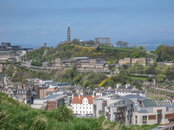 Edinburgh Scotland 2014 Panoramic View Calton Hill General View Monuments — Stock Photo, Image