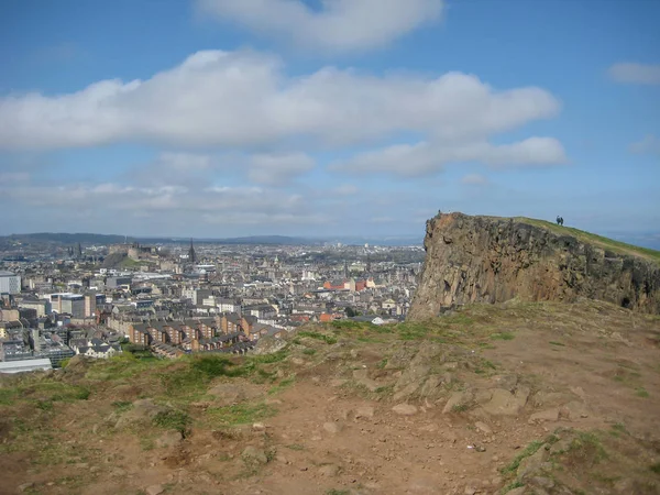 Edimburgo Escocia Reino Unido 2014 Vista Aérea General Ciudad Vieja — Foto de Stock