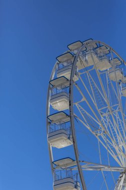 Dev dönme dolap sandalyeleri, metalik yapısı, eğlence öğe Nehri yakınında, şehir merkezinden Gaia, Portekiz