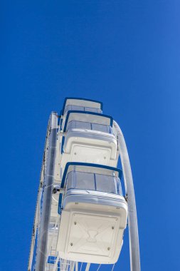 Dev dönme dolap sandalyeleri, metalik yapısı, eğlence öğe Nehri yakınında, şehir merkezinden Gaia, Portekiz