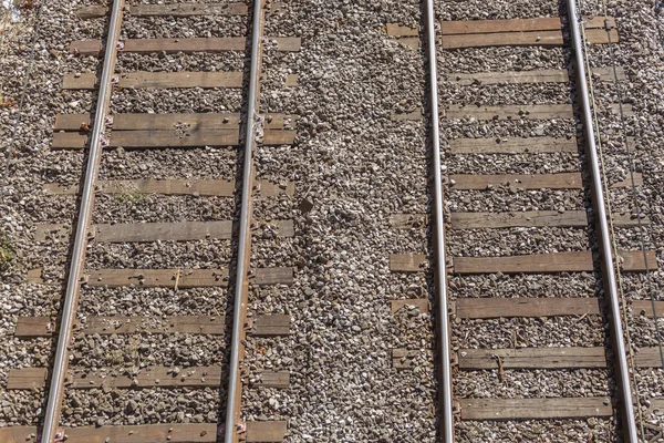 Vista Aérea Comboio Linha Ferroviária Cidade Porto Portugal — Fotografia de Stock