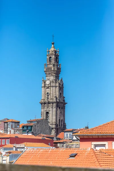 Oporto Portugal 2018 Vista Torre Clerigos Icono Barroco Ciudad Oporto — Foto de Stock