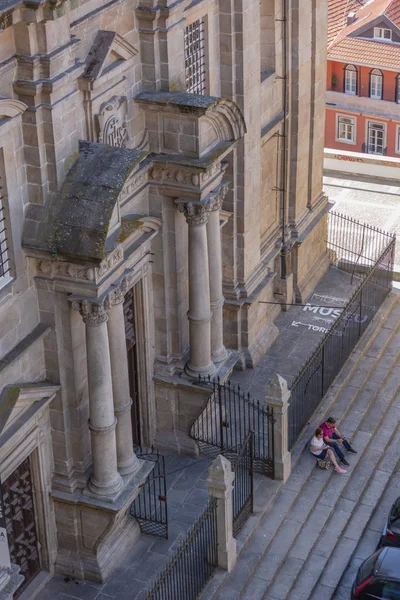 Porto Portugal 2018 Vista Aérea Igreja São Lourenço Fachada Barroca — Fotografia de Stock