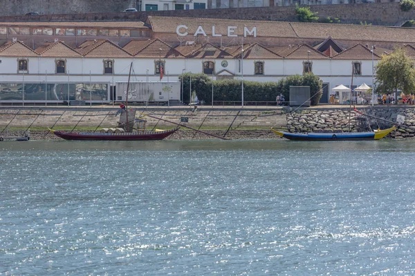 Порту Португалия 2018 View Douro River Rabelo Boats Transports Porto — стоковое фото