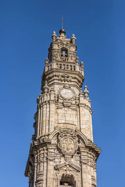 Oporto Portugal 2018 Vista Detallada Torre Clerigos Icono Barroco Ciudad —  Fotos de Stock