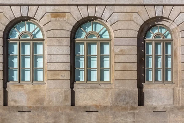 Porto Portugal 2018 Detailed View Windows University Porto Rectory Building — стоковое фото
