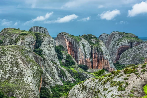 Dağların Pungo Andongo, Pedras Negras (siyah taşlar), büyük jeolojik kaya öğelerinde Malange, Angola, görüntüleme