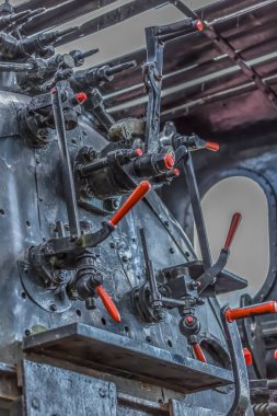 Eski taksi denetim tren, Portekiz için içinde ayrıntılı görünüm