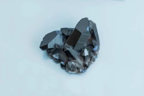 Детальный вид минерального, бразильского темного гематита — стоковое фото