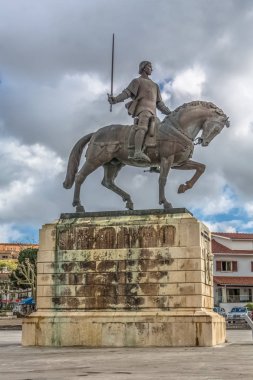 Nuno Alvares Pereira, ünlü Portekiz şövalye ve atı, Portekiz heykeliayrıntılı görünümü