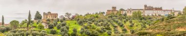 İsa Manastırı'nda Ultra Panorama görünümü, Tomar Roma Katolik manastırı