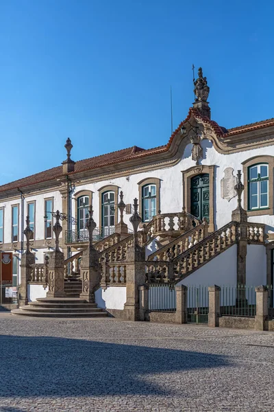 Vila Real Portugal 2020 Vista Uma Fachada Exterior Edifício Conselho — Fotografia de Stock