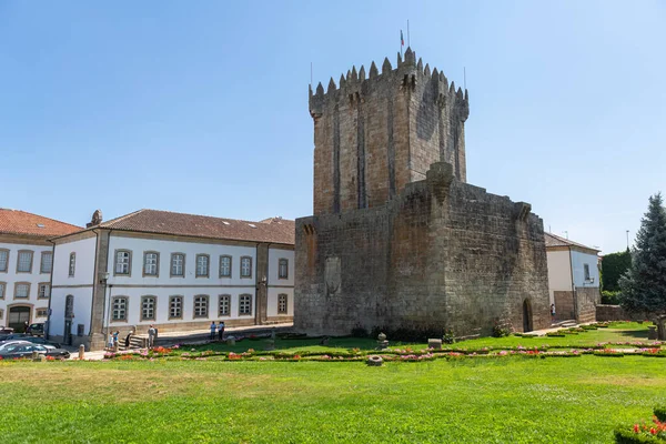 Chaves Portugal 2020 Vista Para Torre Fachada Exterior Castelo Chaves — Fotografia de Stock