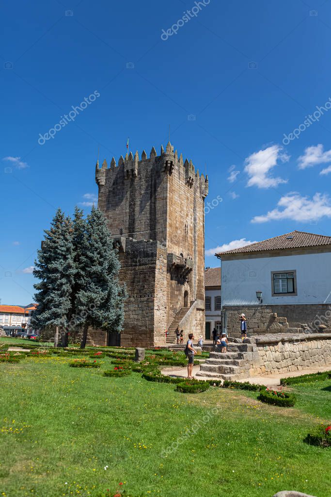 Chaves / Portugal 08 01 2020 Vista de la fachada exterior del
