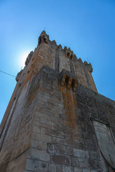 Chaves Portugal 2020 Detailed View Outer Facade Tower Castle Chaves — стокове фото