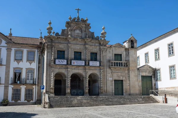 Chaves Portugal 2020 Vista Geral Principal Faade Exterior Edifício Clássico — Fotografia de Stock