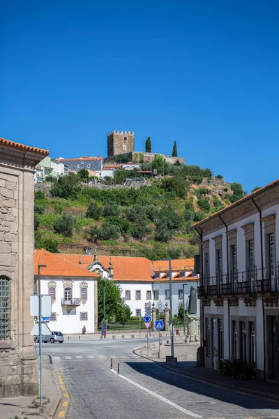 Lamego Portugal 2019 Utsikt Över Det Yttre Fasadtornet Vid Slottet — Stockfoto