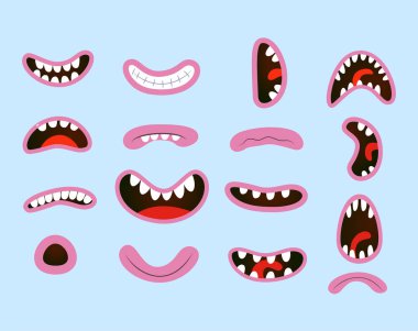 Vektör ve illüstratör tarafından belirlenen Gülümseyen karikatür