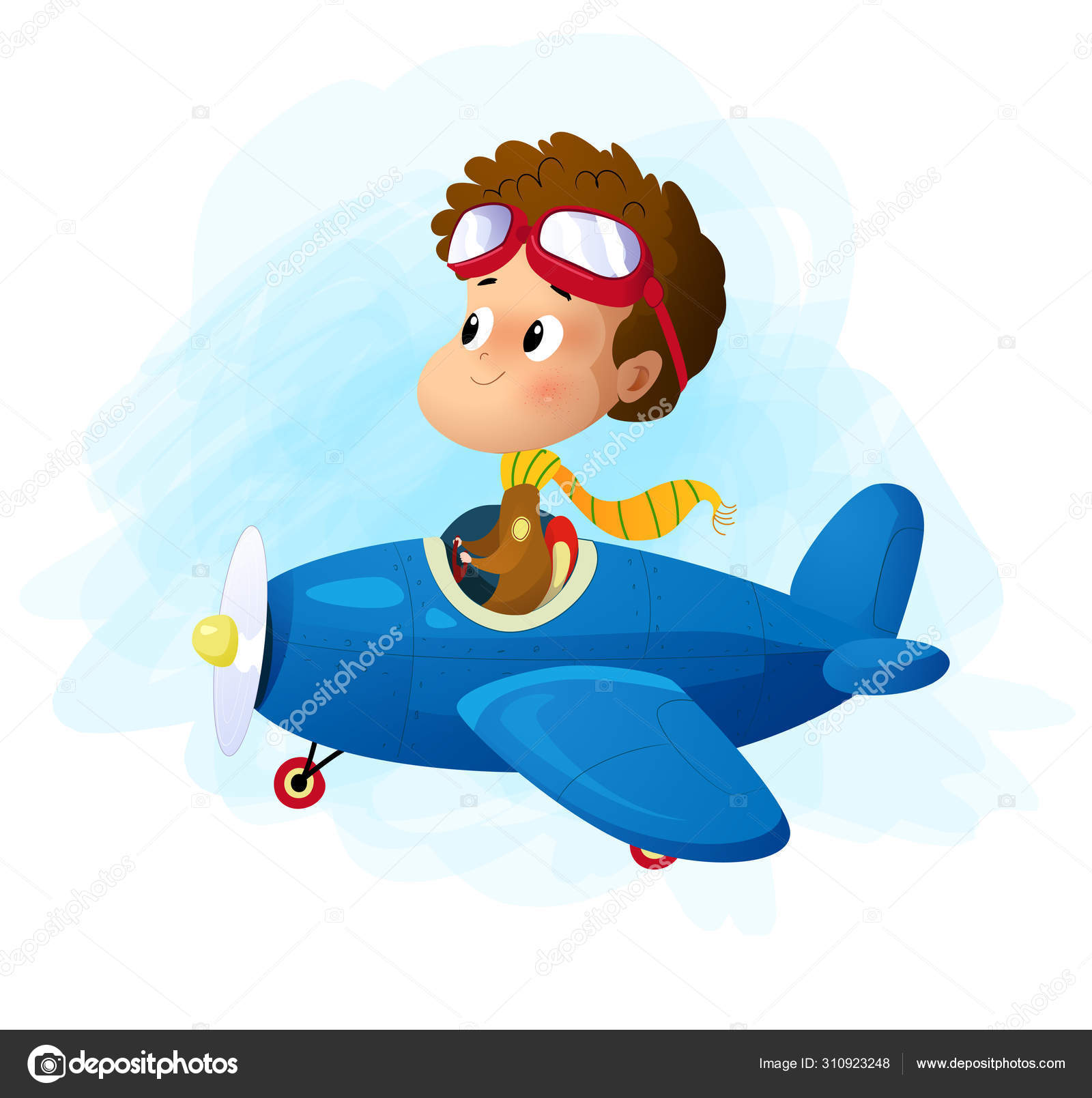 Cute cartoon boy flying plane. Vector illustration Stock Vector Image by ©Rimis164 #310923248 Cute cartoon boy flying plane. Vector illustration Stock Vector Image by ©Rimis164 #310923248